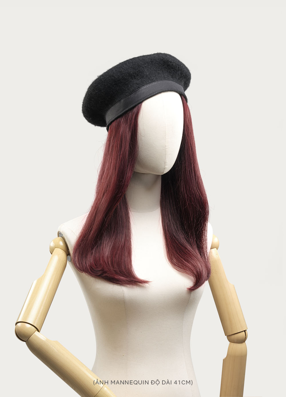 Tóc nối tại nhà Nâu Đỏ Sáng 46cm (chạm eo)