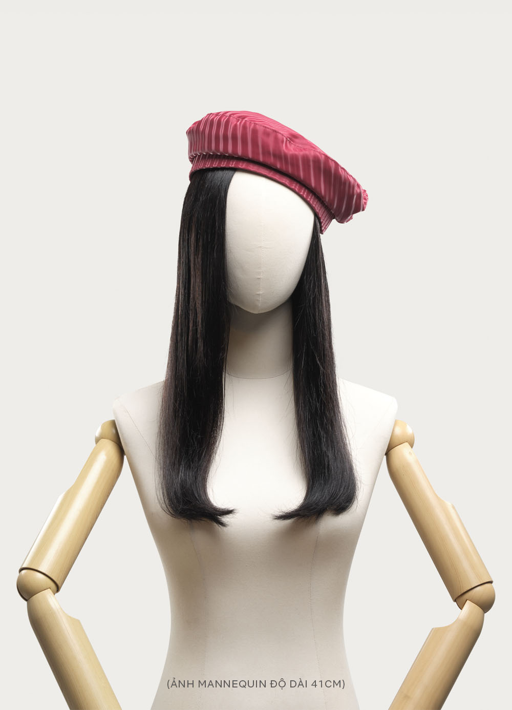 Tóc nối tại nhà Đen Tự Nhiên 46cm (chạm eo)