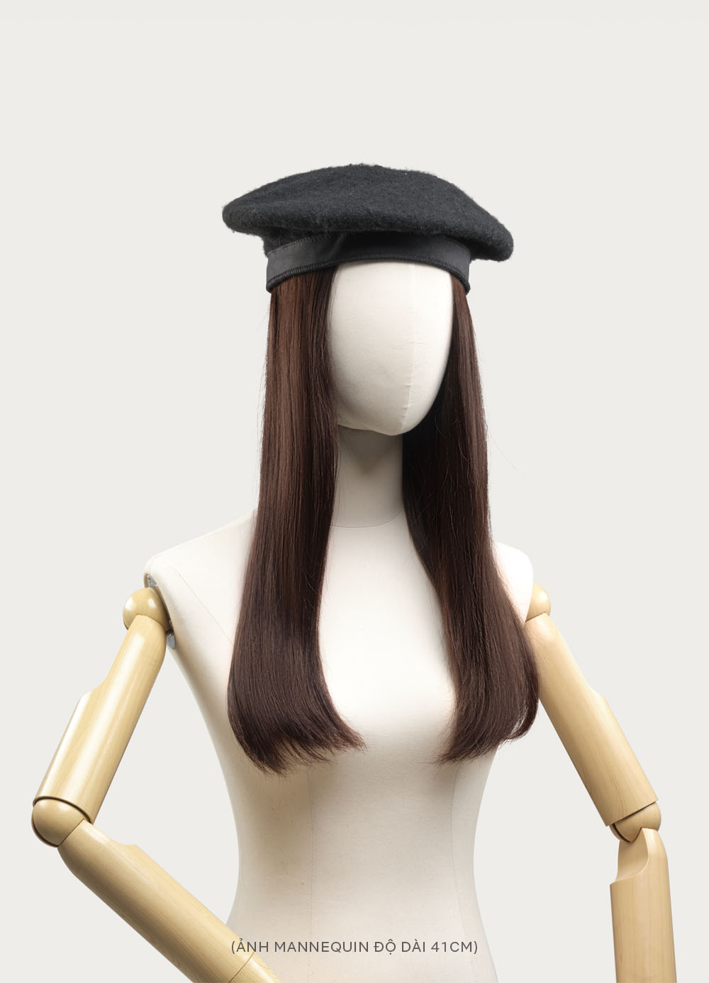 Tóc nối tại nhà Nâu Socola 46cm (chạm eo)