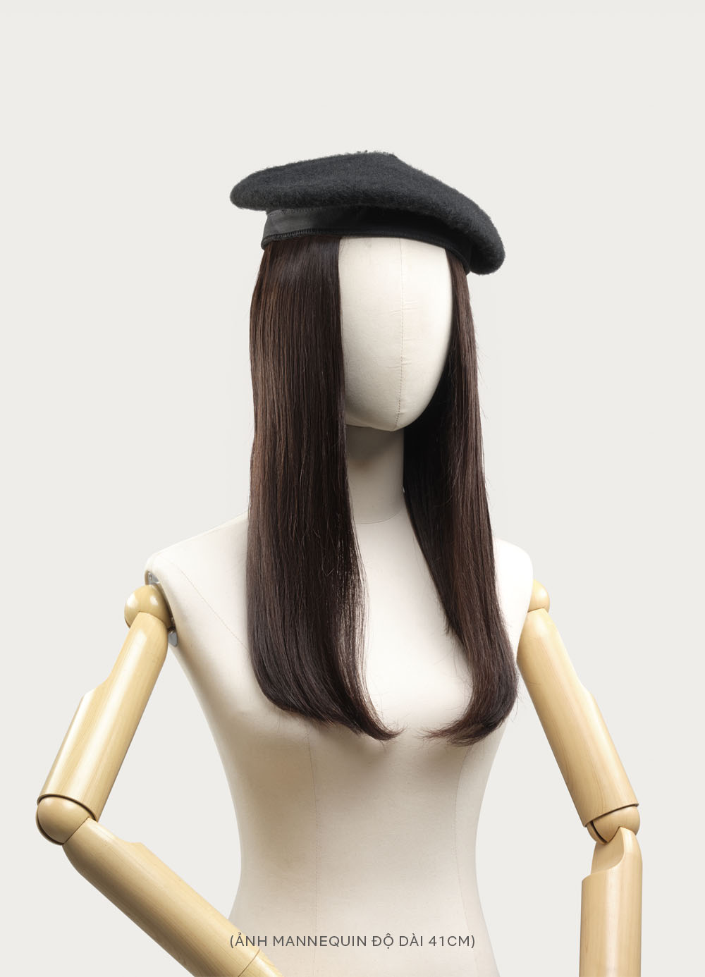 Tóc nối tại nhà Nâu Tối 46cm (chạm eo)