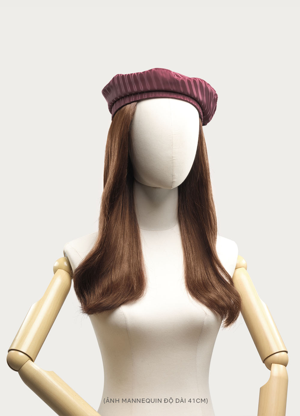 Tóc nối tại nhà Nâu Vàng 46cm (chạm eo)